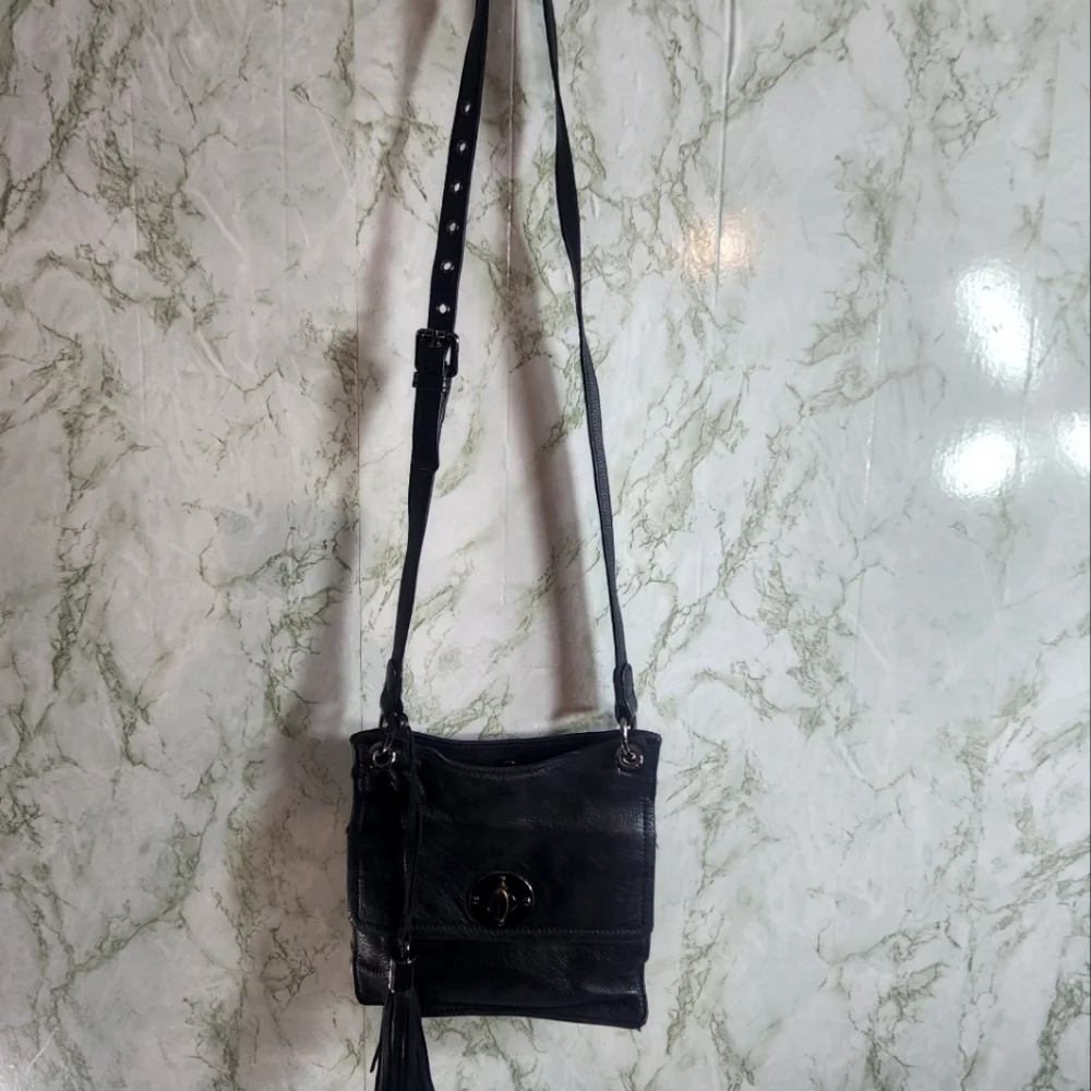 CLEMENTS RIBEIRO Black Leather Crossbody